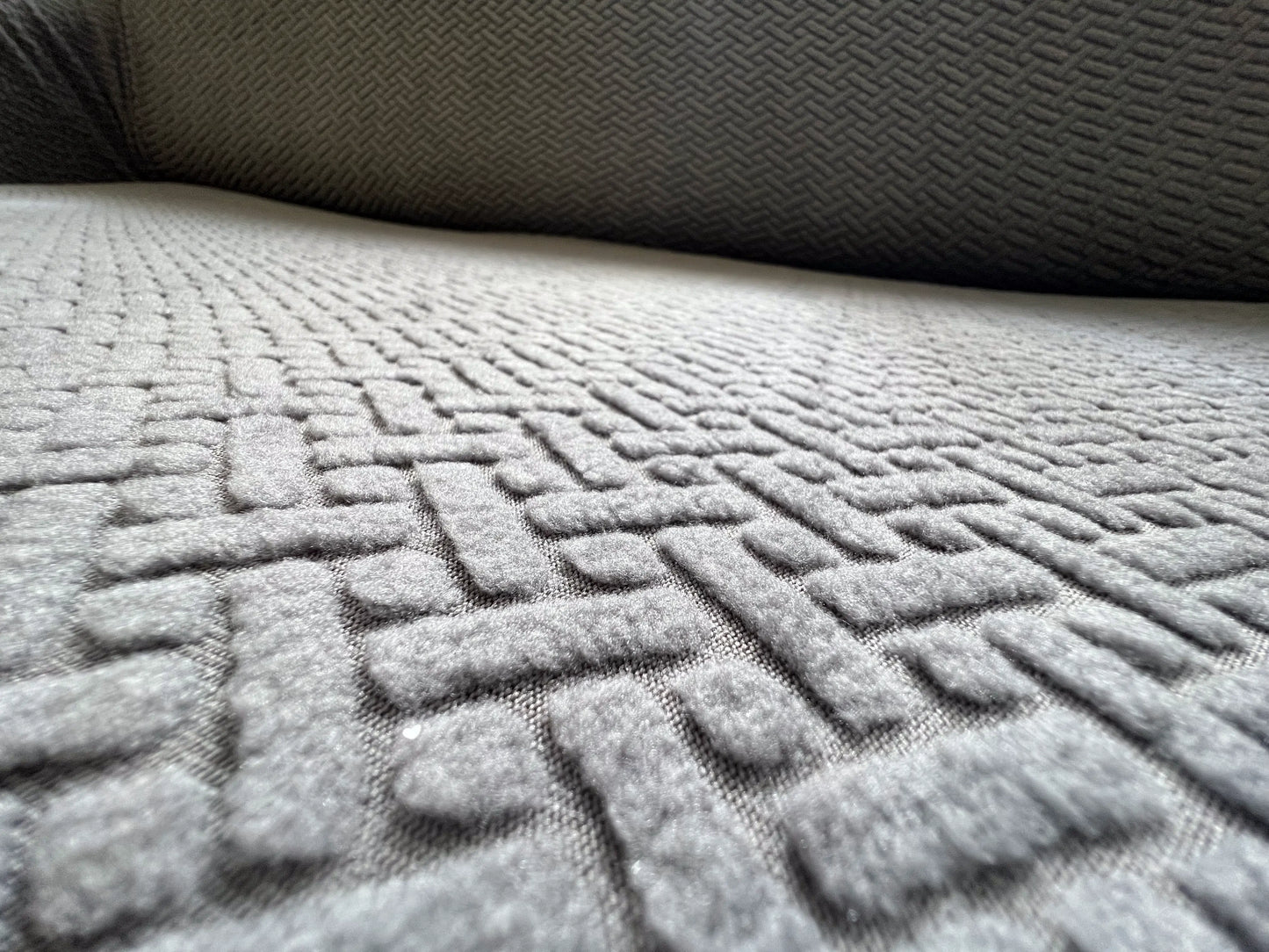 Housse de canapé Jacquard gris clair