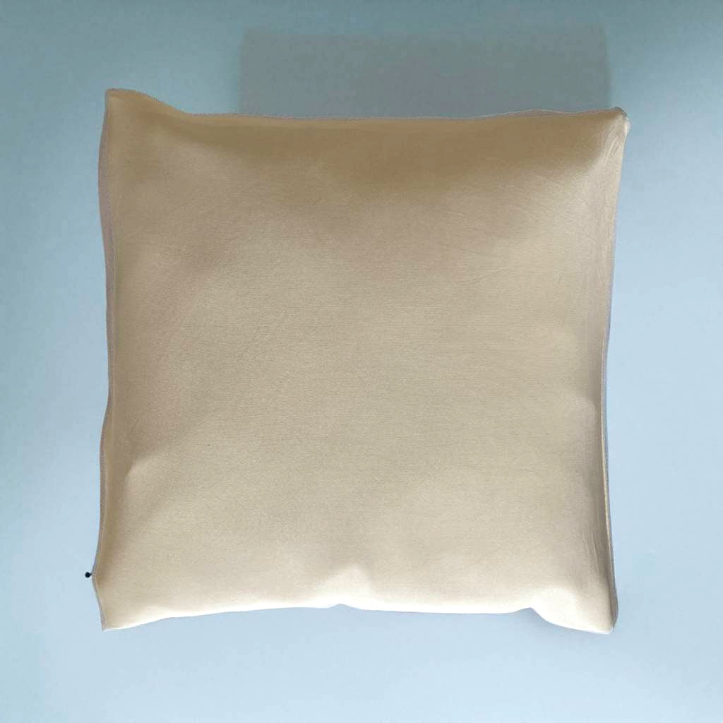 Housse de coussin beige