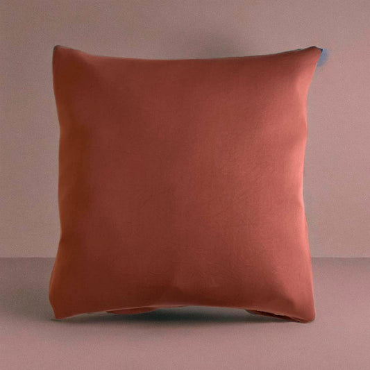 Housse de coussin marron