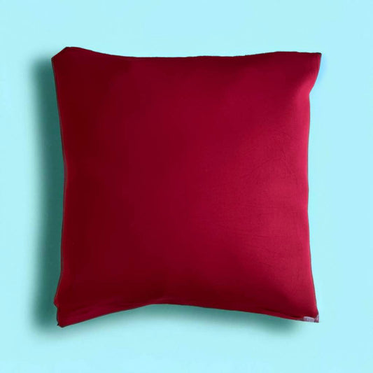 Housse de coussin bordeaux