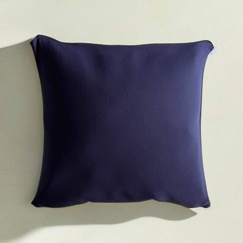 Housse de coussin bleu marine