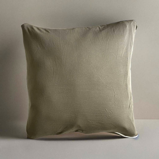 Housse de coussin kaki