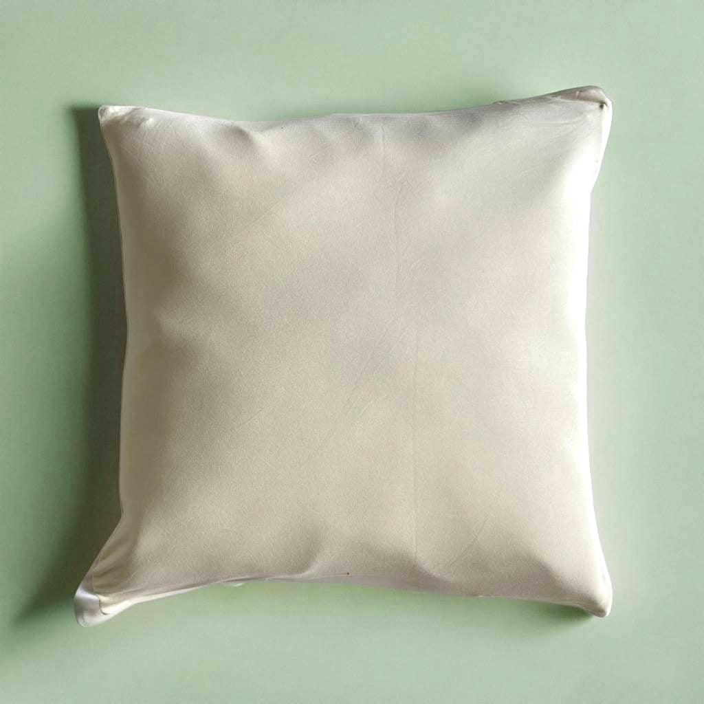 Housse de coussin beige clair