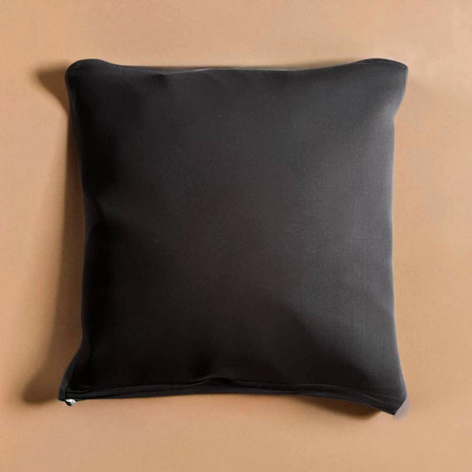 Housse de coussin noire