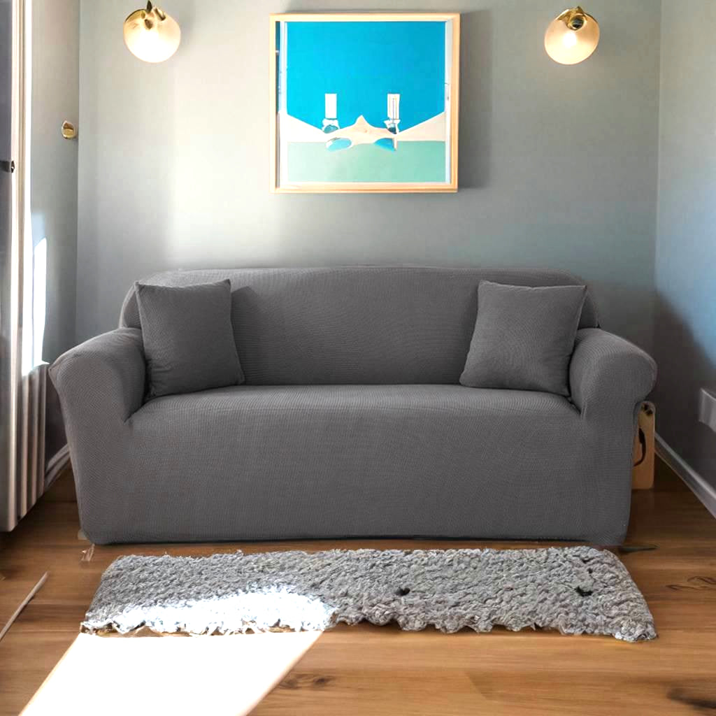 Housse de canapé grise foncée