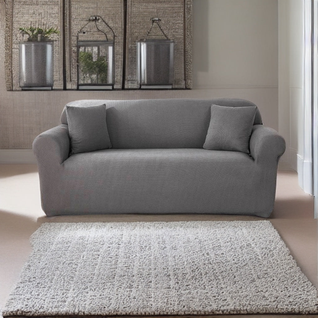 Housse de canapé grise foncée