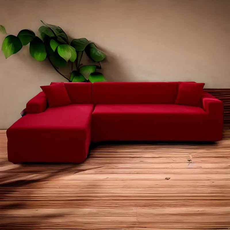 Housse de canapé rouge