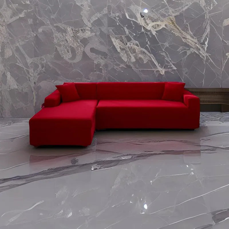 Housse de canapé rouge