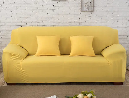 Housse de canapé jaune
