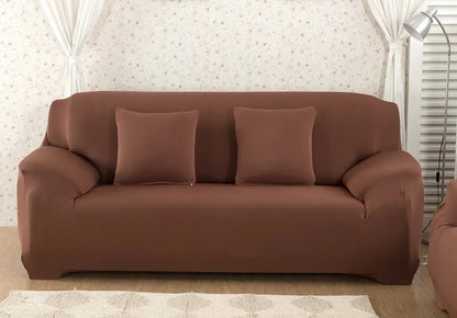 Housse de canapé marron