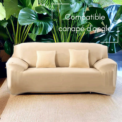 Housse de canapé beige claire