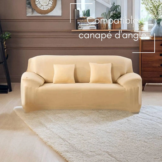 Housse de canapé beige