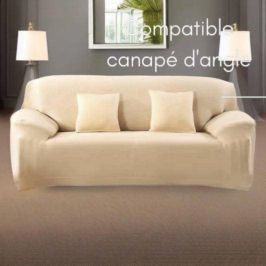 Housse de canapé beige claire