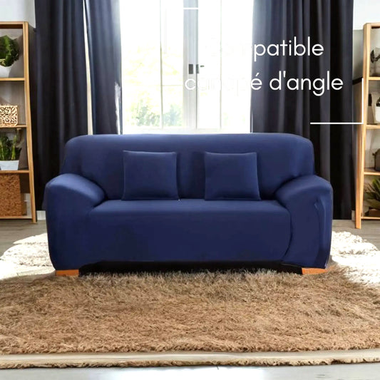 Housse de canapé bleu marine