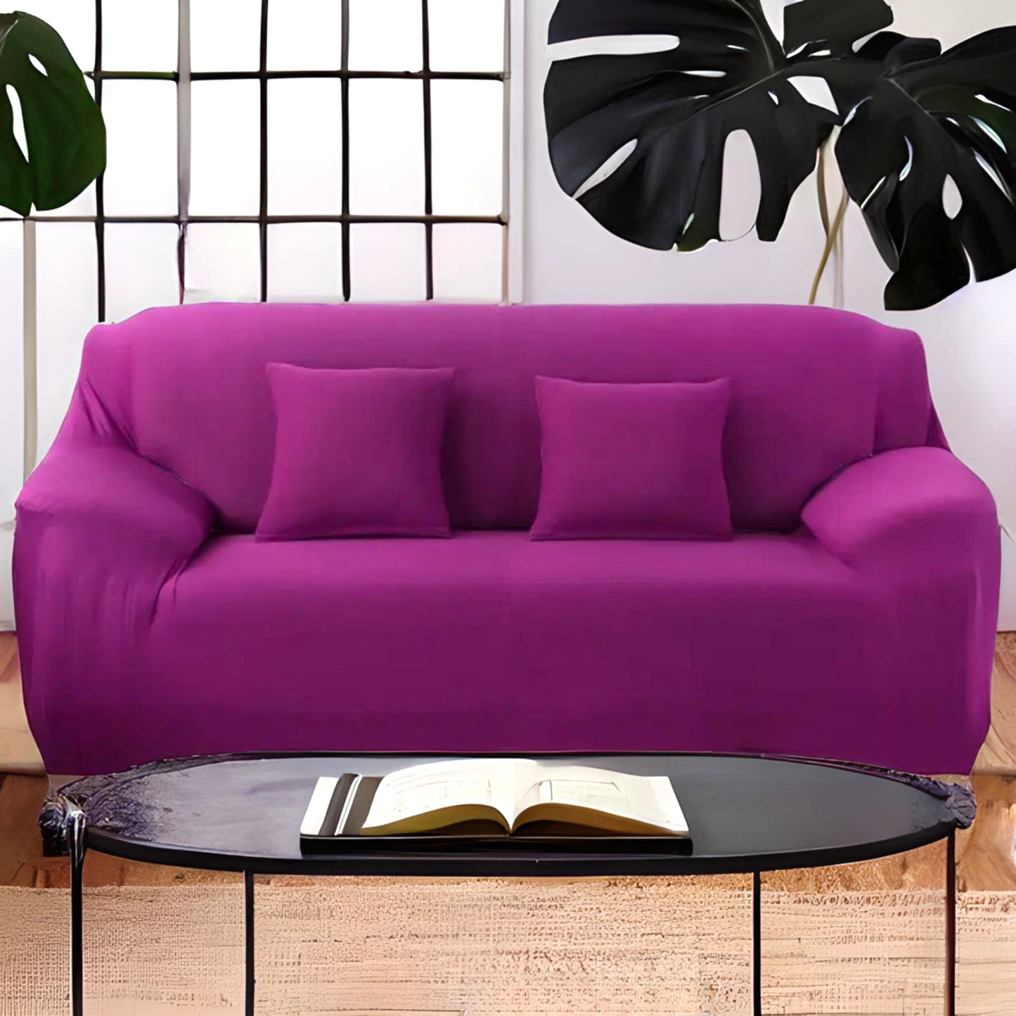 Housse de canapé violet