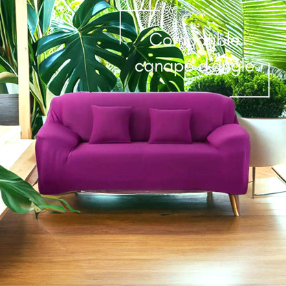 Housse de canapé violet