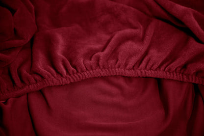 Housse de canapé velours rouge