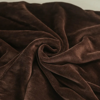Housse de canapé velours marron