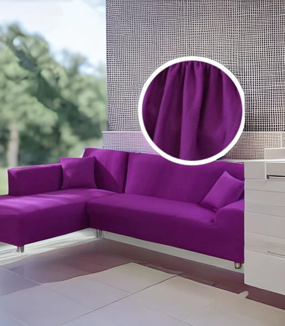 Housse de canapé violet